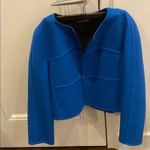 Diane Von Furstenberg Blue Wool Cardigan